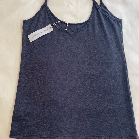LAILA JAYDE.                                       Navy Blue Tank Top - Picture 1 of 2